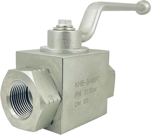 Autovo 3/8 Inch Hydraulic Valve 7250 PSI,High Pressure, Shut-Off 2 Way Hydraulic Ball Valve KHB 3/8" NPT,Ball Valve for Water, Oil in Kuwait