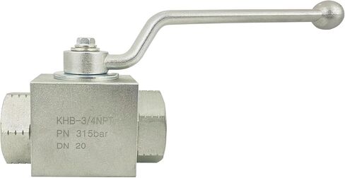 Autovo 3/8 Inch Hydraulic Valve 7250 PSI,High Pressure, Shut-Off 2 Way Hydraulic Ball Valve KHB 3/8" NPT,Ball Valve for Water, Oil in Kuwait