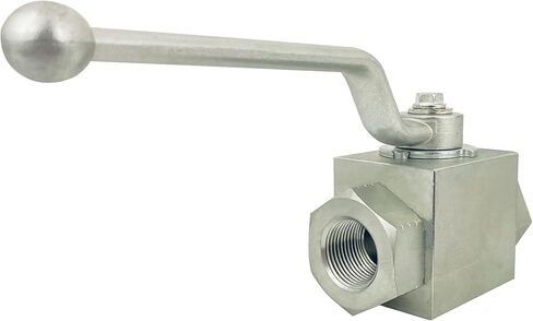 Autovo 3/8 Inch Hydraulic Valve 7250 PSI,High Pressure, Shut-Off 2 Way Hydraulic Ball Valve KHB 3/8" NPT,Ball Valve for Water, Oil in Kuwait
