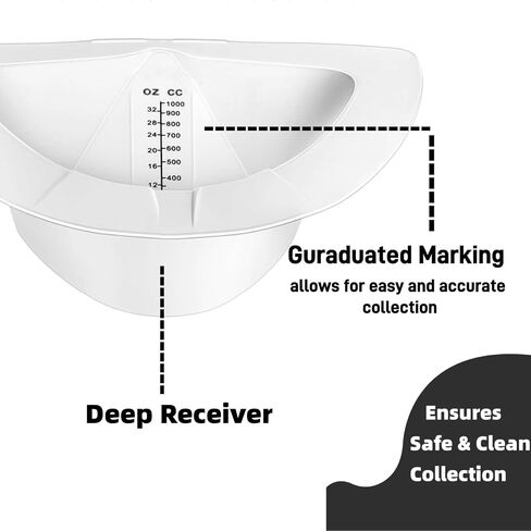 Urine Collection Hat for Toilet - Female Urinal Stool Sample Collection, Toilet Hats Urine Cups Stool Specimen Urine Collector for Women (3 Pack) in Saudi Arabia