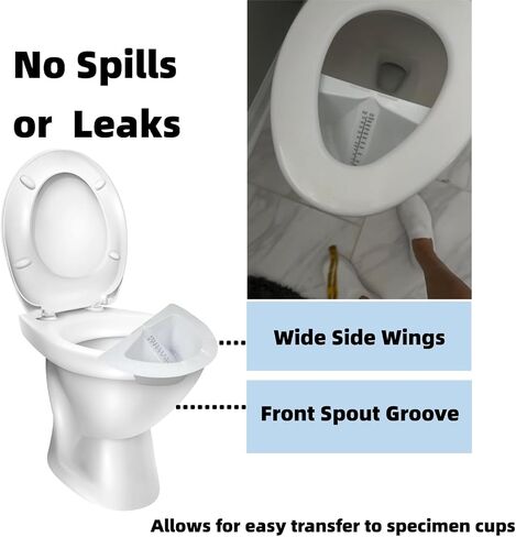 Urine Collection Hat for Toilet - Female Urinal Stool Sample Collection, Toilet Hats Urine Cups Stool Specimen Urine Collector for Women (3 Pack) in Saudi Arabia