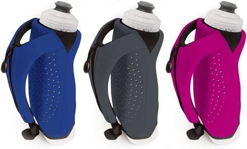 Amphipod Hydraform Ergo-Lite Handheld Water Bottle, BPA-Free Minimalist Insulated Hydration for Ultra-Running & Walking - Charcoal - 10.5 oz in Saudi Arabia