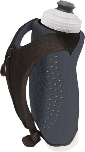 Amphipod Hydraform Ergo-Lite Handheld Water Bottle, BPA-Free Minimalist Insulated Hydration for Ultra-Running & Walking - Charcoal - 10.5 oz in Saudi Arabia