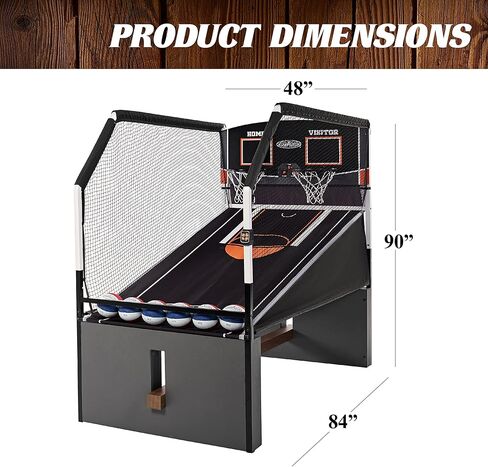 Barrington Billiards Multiple Styles Urban Arcade Collection Basketball Games with Accessories, Perfect for Family Game Rooms in Saudi Arabia