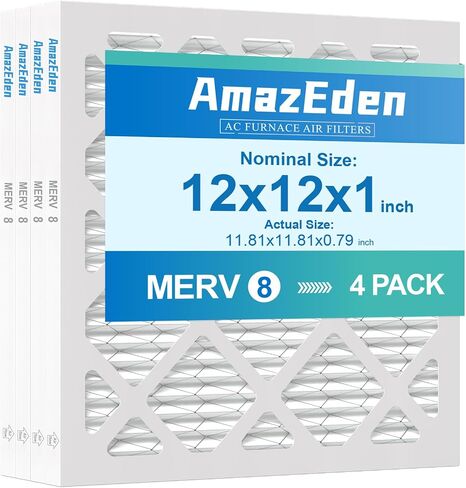 14x14x1 Furnace Air Filter 2-Pack MERV 8 MPR 600 & FPR 5 Dust Defense Pleated Air Filters Replacement HVAC AC Furnace Filters (Actual Size: 13.75x13.75x0.75 Inches) in Saudi Arabia