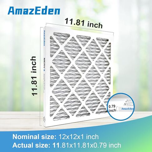 14x14x1 Furnace Air Filter 2-Pack MERV 8 MPR 600 & FPR 5 Dust Defense Pleated Air Filters Replacement HVAC AC Furnace Filters (Actual Size: 13.75x13.75x0.75 Inches) in Saudi Arabia