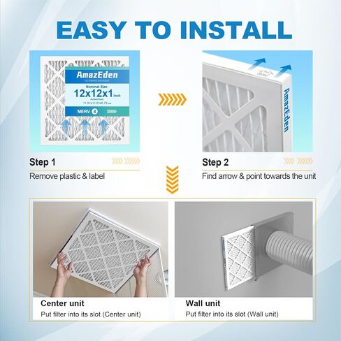 14x14x1 Furnace Air Filter 2-Pack MERV 8 MPR 600 & FPR 5 Dust Defense Pleated Air Filters Replacement HVAC AC Furnace Filters (Actual Size: 13.75x13.75x0.75 Inches) in Saudi Arabia