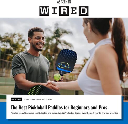 Pickleball Paddles by Pickle Genius - USAPA Approved 100% Raw Carbon Fiber Pickleball Paddle - Built-in State of The Art Technology for a Smart Combination of Power and Control - for All Levels in Saudi Arabia