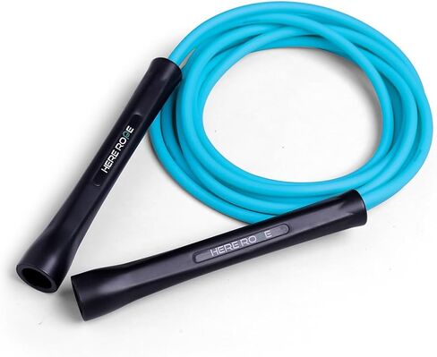 حبل القفز PVC 6 مم من Hererope للرجال والنساء للياقة البدنية، والسرعة، والخدع، وتدريب القلب، وحبل القفز للملاكمة مع مقابض غير قابلة للكسر وحبل قفز غير ملتوي، حبل القفز قابل للتعديل للداخل والخارج in Kuwait