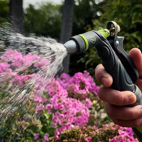 Flexzilla Garden Hose Nozzle - Heavy Duty 7-Pattern Adjustable Flow, NFZG52-E, ZillaGreen™ in Saudi Arabia