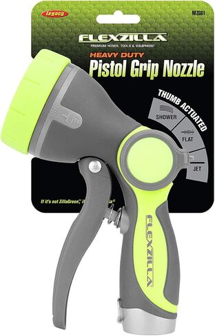 Flexzilla Garden Hose Nozzle - Heavy Duty 7-Pattern Adjustable Flow, NFZG52-E, ZillaGreen™ in Saudi Arabia