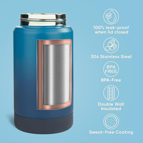 12oz Water Bottle, Kids Water Bottles for School, Toddler Water Bottle with Straw & Handle, 304 Stainless Steel Insulated Water Bottle, Non-slip Silicone Base, BPA Free, Haze Blue in Saudi Arabia