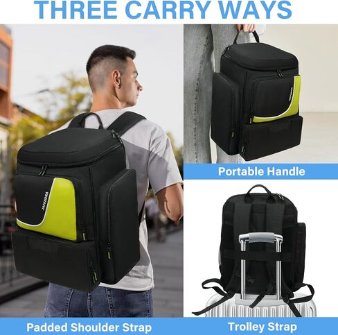 حقيبة Pickleball للرجال والنساء ، حقيبة الظهر المخللة تناسب 4 مجاذيف ، حقيبة معدات المخلل مع مقصورة الأحذية in Kuwait