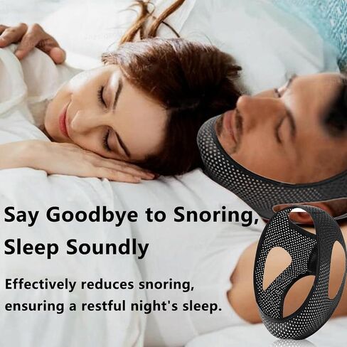 Anti Snoring Devices, Chin Strap for Sleeping, Double Adjustable Chin Straps for Men and Women, Stop Snoring Solution, Comfortable Chin Strap in Saudi Arabia