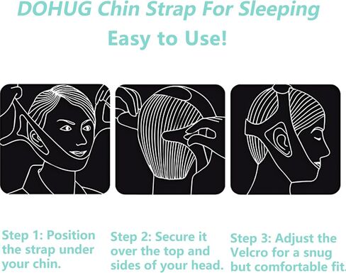 Anti Snoring Devices, Chin Strap for Sleeping, Double Adjustable Chin Straps for Men and Women, Stop Snoring Solution, Comfortable Chin Strap in Saudi Arabia