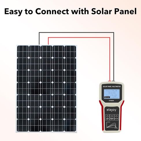 Solar Panel Tester 1600W - MPPT Photovoltaic Multimeter & Watt Meter | Measures Power Output, Performance, Open Circuit Voltage | Smart Portable Tool for Solar PV Panel Data & Troubleshoot in Saudi Arabia