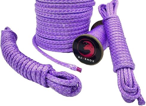 Ravenox HMPE Rope - (2.5 mm x 100 feet) - Heavy Duty Braided Synthetic Line for Fishing, Camping, Hammock, Tow Winch, Dyneema Cord, Kevlar & Paracord Accessory Alternative in Saudi Arabia