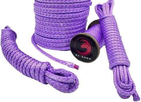 Ravenox HMPE Rope - (2.5 mm x 100 feet) - Heavy Duty Braided Synthetic Line for Fishing, Camping, Hammock, Tow Winch, Dyneema Cord, Kevlar & Paracord Accessory Alternative in Saudi Arabia