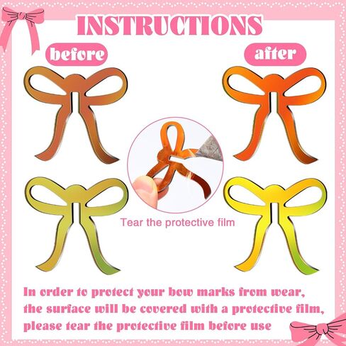 36 Pcs Bow Drink Markers Drink Tags Bow Cup Acrylic Tags Bow Party Favors Coquette Birthday Party Tying the Knot Bachelorette Party Girly Ribbon Party Bow Themed Party Decorations in Saudi Arabia