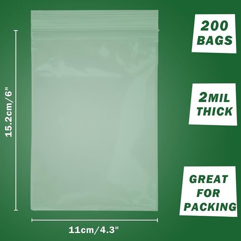 250Pcs Small Plastic Bags, 3 x 4 Inches 2 mil Jewelry Bags, Clear Small Zip Bag, Mini Ziplock Bags, Small Resealable Bags for Jewelry, Cookie, Candy, Storage in Saudi Arabia