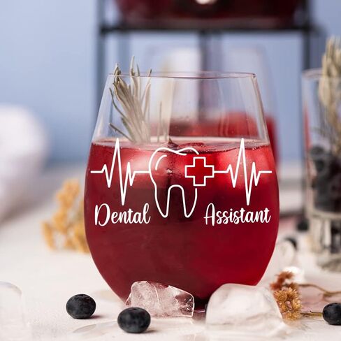 AGMDESIGN كوب نبيذ مضحك على الوجهين ليوم جيد ويوم سيء لا تسأل حتى طالب طب الأسنان، هدية للطبيب والمساعد والطبيب ومساعد الأسنان والطلاب وهدايا التخرج للرجال والنساء in Kuwait