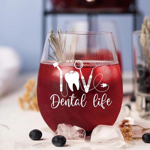 AGMDESIGN كوب نبيذ مضحك على الوجهين ليوم جيد ويوم سيء لا تسأل حتى طالب طب الأسنان، هدية للطبيب والمساعد والطبيب ومساعد الأسنان والطلاب وهدايا التخرج للرجال والنساء in Kuwait