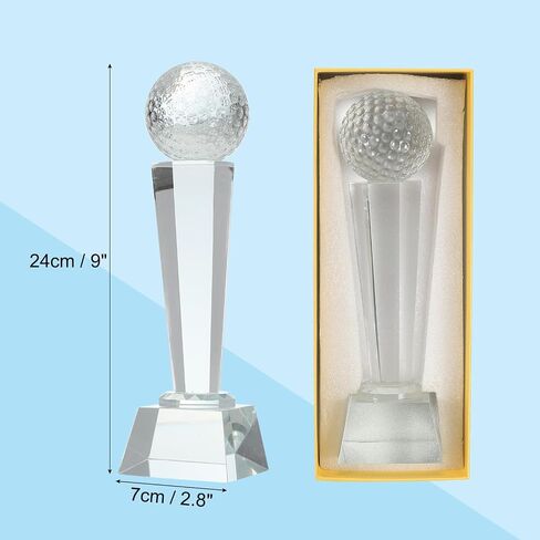 MECCANIXITY Crystal Glass Trophy, Champions Award for Desktop Table Decor Sports Competition Paperweight in Saudi Arabia