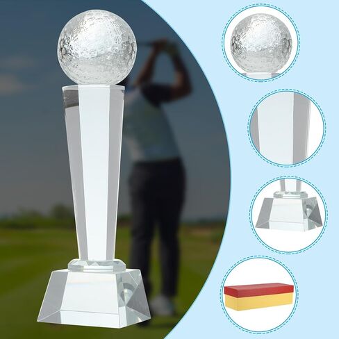 MECCANIXITY Crystal Glass Trophy, Champions Award for Desktop Table Decor Sports Competition Paperweight in Saudi Arabia