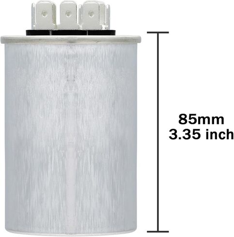 AC Capacitor 60+5 uF 60/5 MFD 370 or 440 or 450 VAC CBB65B Dual Run Start Capacitors for Air Conditioner Compacitor Motor or Compressor Fan or Condenser Straight Cool in Kuwait