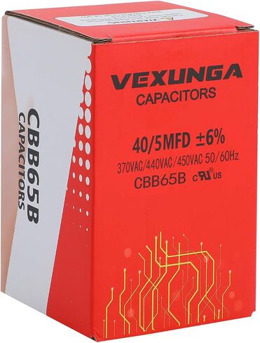 AC Capacitor 60+5 uF 60/5 MFD 370 or 440 or 450 VAC CBB65B Dual Run Start Capacitors for Air Conditioner Compacitor Motor or Compressor Fan or Condenser Straight Cool in Saudi Arabia