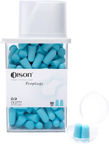 سدادات أذن إسفنجية من ديسون، 100 زوج سدادة أذن للنوم 38 ديسيبل، تقليل الضوضاء للعمل، التصوير، السفر، التركيز، الحفلات الموسيقية، منع الشخير in Kuwait