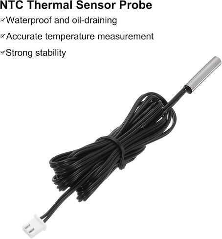 uxcell 3 Pcs 5K NTC Thermal Sensor Probe,Nickel-Plated Copper Sensitive Temperature Sensor Probe 39.4 Inch Digital Thermometer Extension Cable Temp Sensor for Electrical Appliances in Saudi Arabia