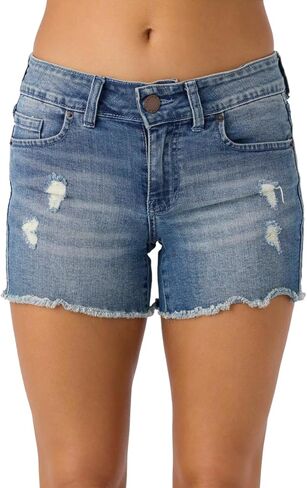 O'NEILL Womens Cody Denim Shorts, Blue Grass Wash, 25 in Kuwait