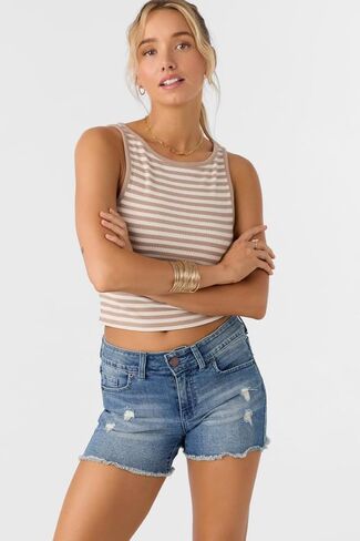 O'NEILL Womens Cody Denim Shorts, Blue Grass Wash, 25 in Kuwait