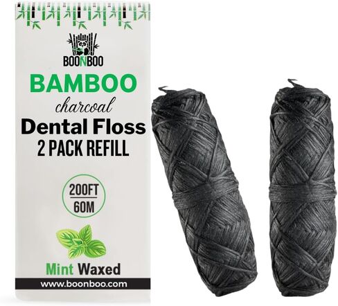 Dental Floss Refill, Charcoal Woven Thread, 8 Pieces, Mint in Saudi Arabia