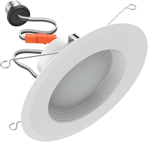 GE Ultra Bright LED Recessed Downlight Fixture, RS6 Indoor Floodlight, 6-Inch, Multiple Color Temperatures, 150 Watt Replacement (4 Pack) in Saudi Arabia