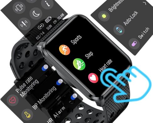 bemi Kix-m Smartwatch Fitness Tracker - Heart Rate Monitor, Blood Oxygen, Sleep Tracking, Pedometer Step Calories Tracker - 1.5 Inch Touchscreen IP68 Waterproof Women Men - Pink in Saudi Arabia