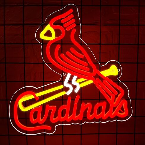 Neon Signs for Man Cave,Brineon Man Cave Neon Signs with Baseball Team Logo for Man Cave,Bar,Beer Pub,Birthday Eagle Gift,Acrylic Neon Signs for Bar with USB Powered,Metal in Saudi Arabia