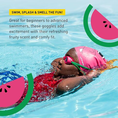 نظارات سلة الفاكهة من FINIS - نظارات سباحة معطرة للأطفال - نظارات سباحة تحت الماء للأطفال - مضادة للضباب - حماية من الأشعة فوق البنفسجية - التوت الأزرق in Saudi Arabia