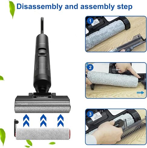 Replacement Brush Roller and Filter for Shark WD101 / AW302 / WD201 / WD161 / WD261 / AW261 Hydrovac XL 3-in-1 Vacuum Cleaner, Cordless Pro XL Vacuum Accessories in Saudi Arabia