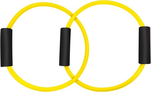 Barre Double Tube Resistance Band Barre Workout Equipment Rubber Resistance Tubes Pure Barre Band for Travel Home Pilates Exercise (Red) in Saudi Arabia