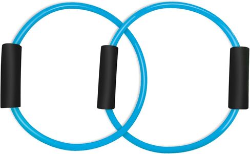 Barre Double Tube Resistance Band Barre Workout Equipment Rubber Resistance Tubes Pure Barre Band for Travel Home Pilates Exercise (Red) in Saudi Arabia