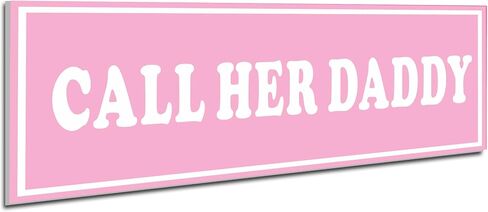 Daddy Chill Funny Street Sign 11" x 11" - Pink Teen Room Decor Aesthetic in Saudi Arabia