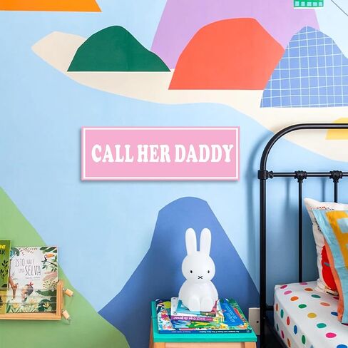 Daddy Chill Funny Street Sign 11" x 11" - Pink Teen Room Decor Aesthetic in Saudi Arabia