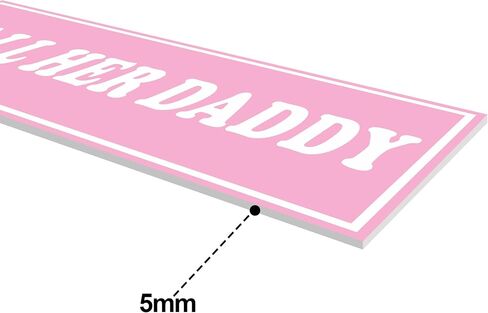 Daddy Chill Funny Street Sign 11" x 11" - Pink Teen Room Decor Aesthetic in Saudi Arabia