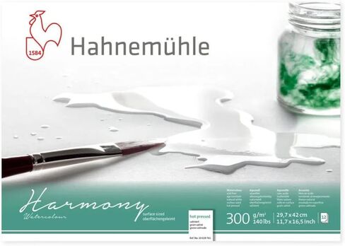 Harmony Watercolour 300g/m², Watercolor Block, Rough Texture, 7x10, 12 fls. in Kuwait