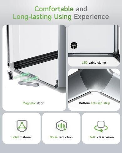 3D Printer Enclosure for Bambu Lab A1, Large Size Enclosure with LED Light, Fireproof Waterproof Dustproof Noise Reduction Constant Temperature 3D Printer Cover, 550x670x600MM in Saudi Arabia