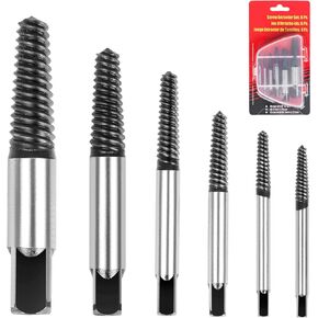 Broken Water Pipe Extractor 8pcs, Broken Water Pipe Screw Extractor for Removing Stripped Screws and Broken Bolts, Damaged Screw Broken Bolt Water Pipe Remover Set