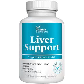 Liver Cleanse Detox and Repair - Milk Thistle Supplement with Chlorophyll, Digestive Enzymes, Artichoke & Dandelion for Natural Gallbladder Support, 60 Vegan Capsules
