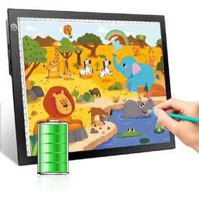 RTJOY A4 LED Tracing Tracing Pad ، 9 × 12 × 12 بوصة USB مدعوم من ArtCraft Portable Light Copy Board for Tattoo Transfering Diy Diy Diamond Art Sketching in Saudi Arabia